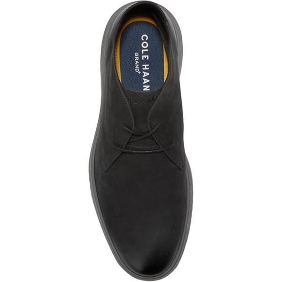 NWT Cole Haan Men's Grand+ Chukka Boot, Black Nubuck/Black, Size 9.5 - Picture 3 of 5